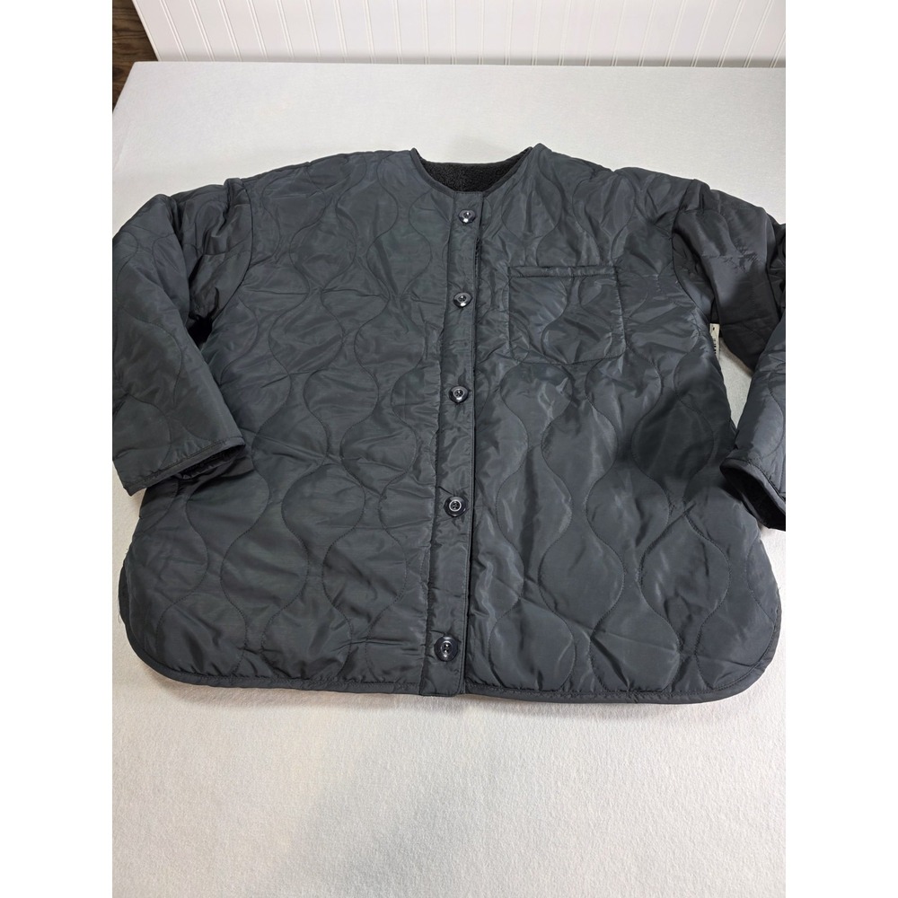 Womens quilted Reversible Jacket Black Plus Sz 1